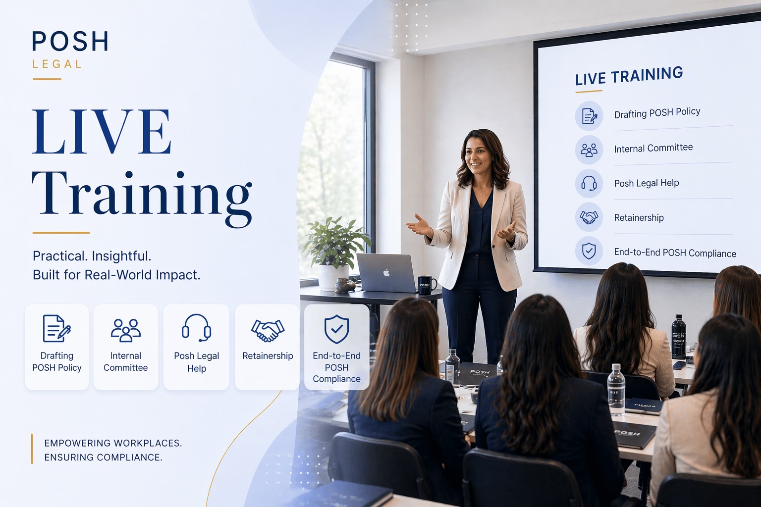 POSH consultant conducting a workplace awareness session